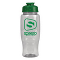 27 Oz. Transparent Travel Bottle w/ Flip Top Lid